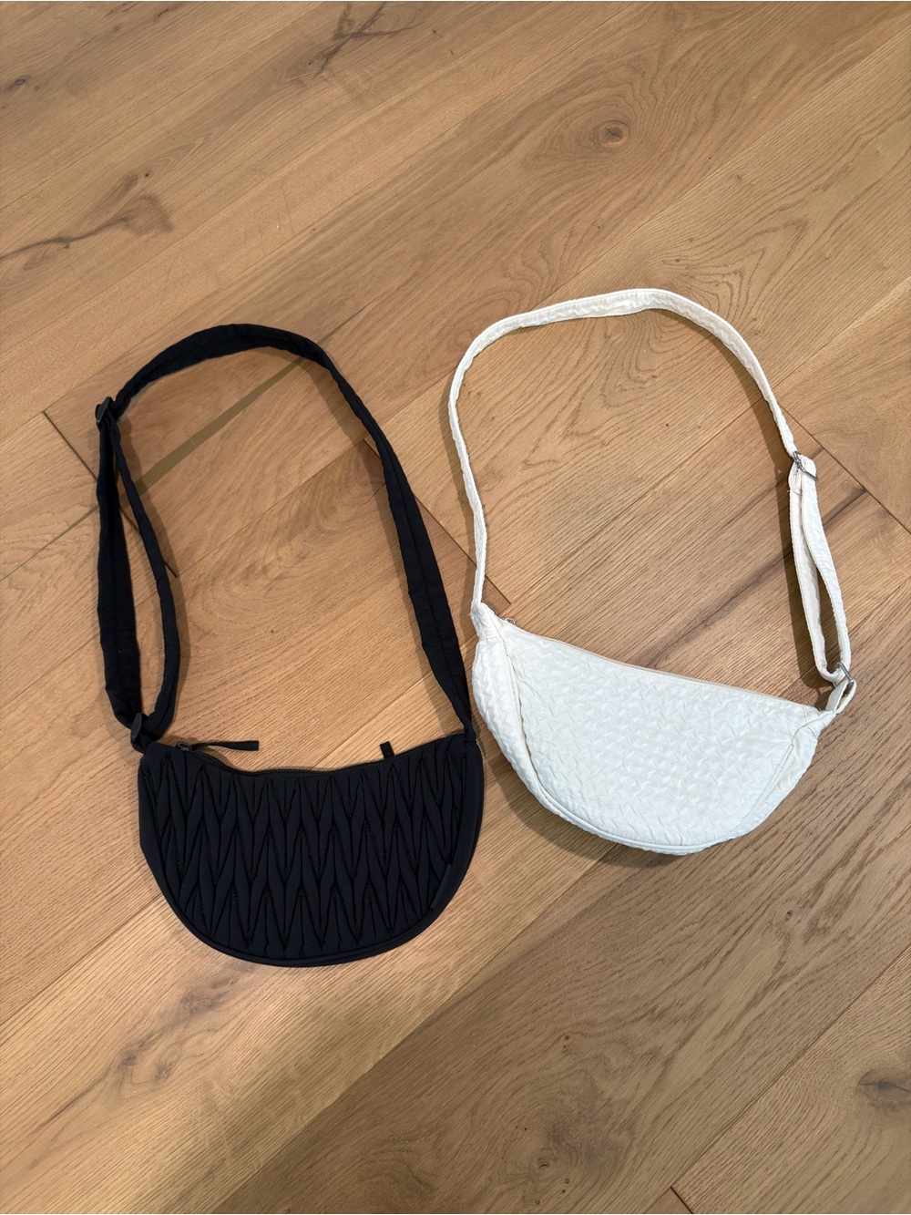 Woven Half-Moon Crossbody Bag Bundle